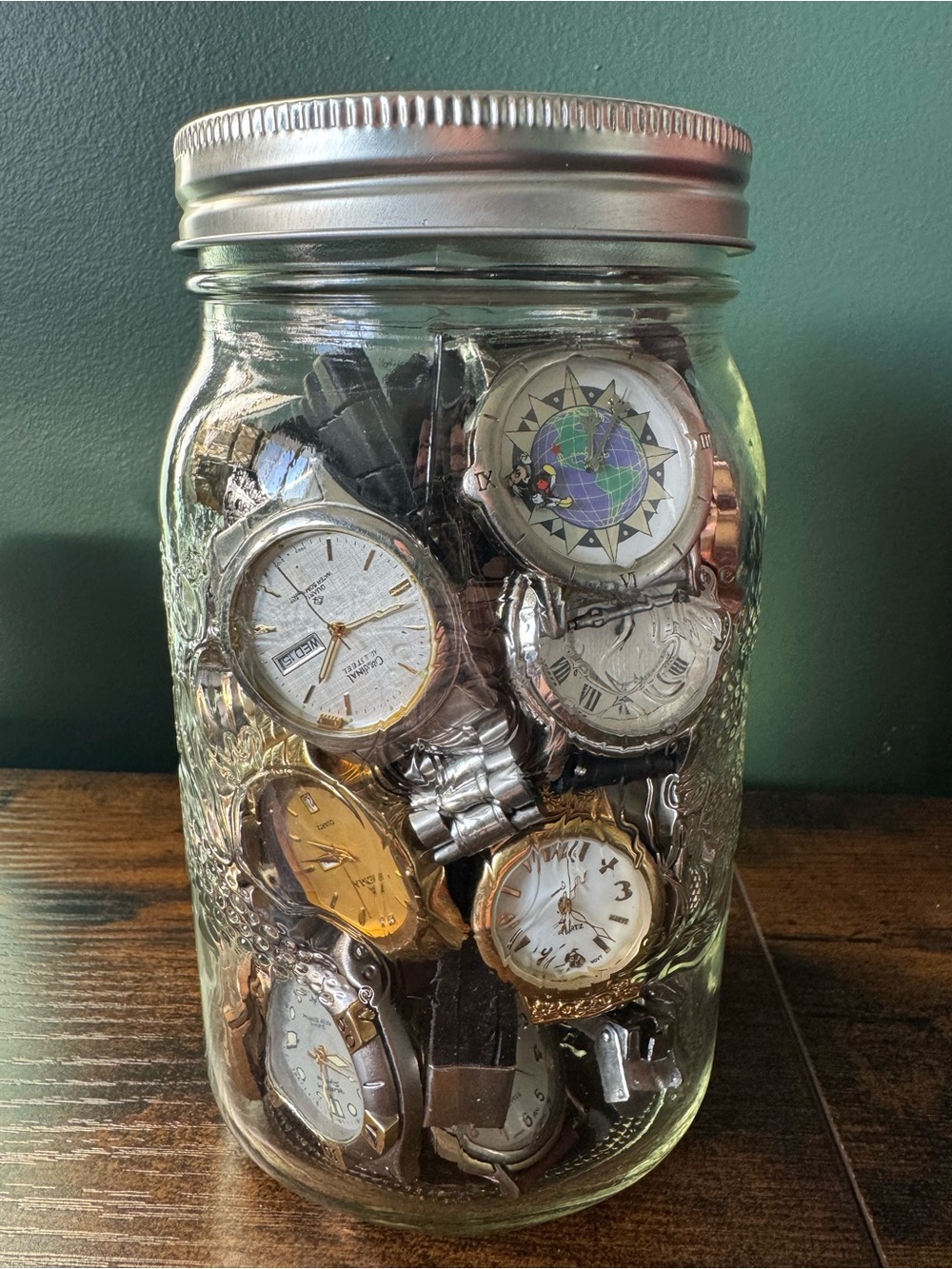Large jar Mixed Watches Vintage to Modern watches Untested As Is No Returns